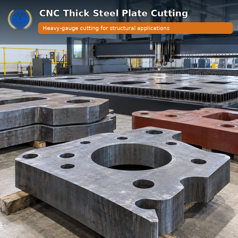 CNC-Schneiden dicker Stahlplatten
