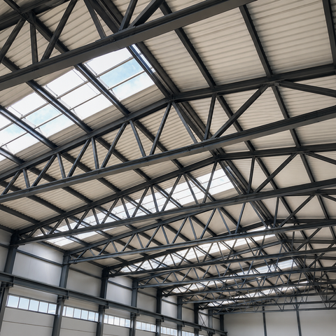 &Ccedil;atılar, End&uuml;striyel Tesisler ve Altyapı i&ccedil;in &Ouml;zel Fabrikasyon &Ccedil;elik Kafes Yapısı